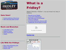 Tablet Screenshot of fridley.net